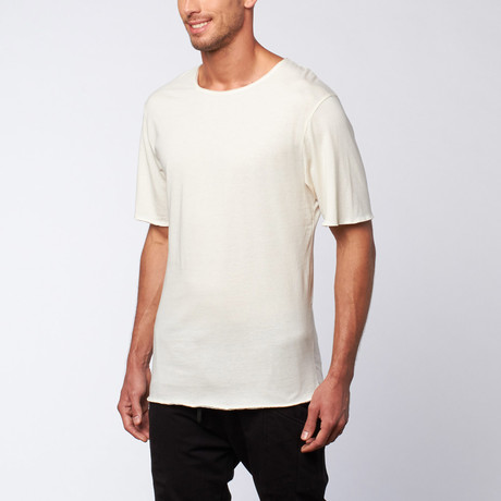 Distressed Tee // Cream White (S)