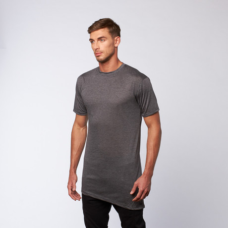 Slant Bottom Long Tee // Dark Grey (S)