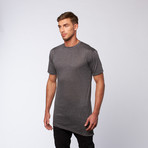 Slant Bottom Long Tee // Dark Grey (XL)