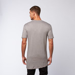 Slant Bottom Long Tee // Light Grey (M)