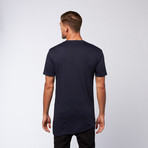 Slant Bottom Long Tee // Navy (M)