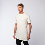 Slant Bottom Long Tee // Cream White (M)