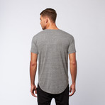 Curved Bottom Tee + Pocket // Tri-Blend Grey (S)