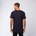 Side Slit Long Tee + Pocket // Navy (S)