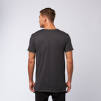 Side Slit Long Tee + Pocket // Charcoal Grey (2XL)