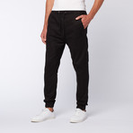 Drop Crotch Joggers // Black (30)