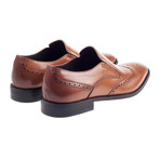 Newton Leather Brogue Slip-On // Tan (Euro: 45)