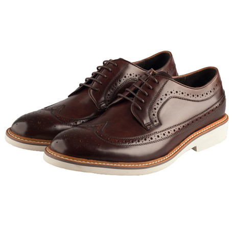 Chaucer Calf Leather Brogue // Brown (Euro: 41)