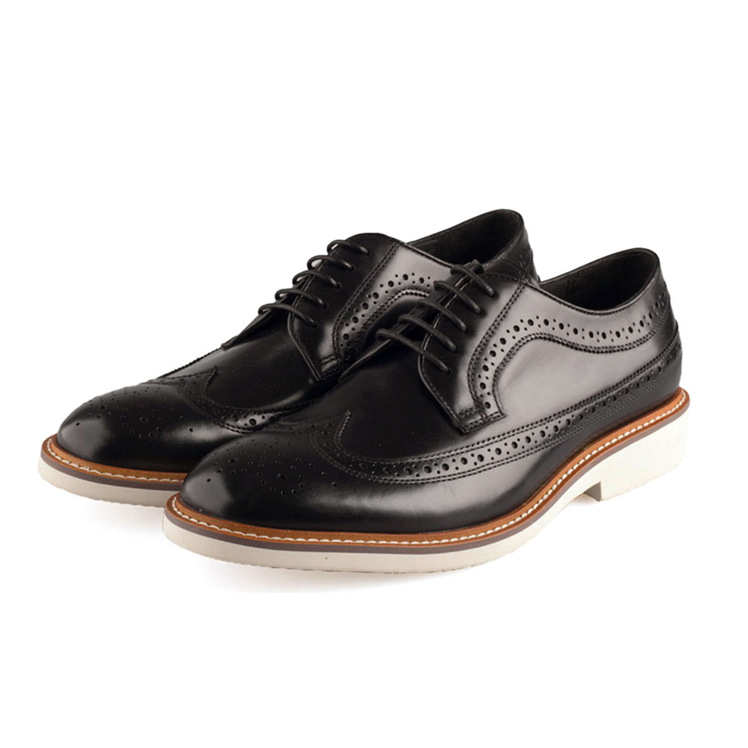 John White Shoes // Chaucer Calf Leather Brogue // Black (Euro: 42 ...