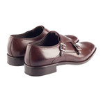 Ripon Leather Double Monk Strap // Brown (UK: 10.5)