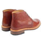 Oakleigh Grain Leather Boot // Brown (UK: 7)