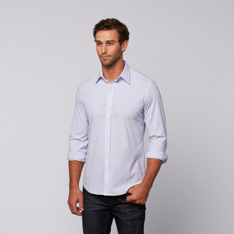 G&T Seersucker Button-Up // Blue (XL)