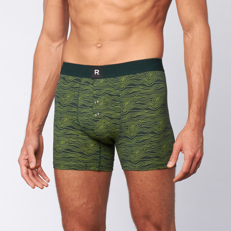 Richer Poorer // Onlooker Boxer Brief // Green (S)