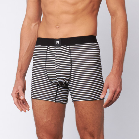 Richer Poorer // Veteran Boxer Brief // Black + White (S)