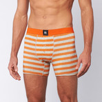 Richer Poorer // Walk On Boxer Brief //  Orange + Grey (S)