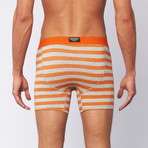 Richer Poorer // Walk On Boxer Brief //  Orange + Grey (S)