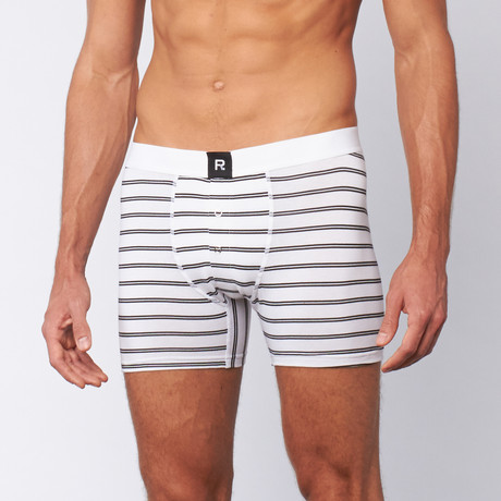 Richer Poorer // Po Boy Boxer Brief // White (S)