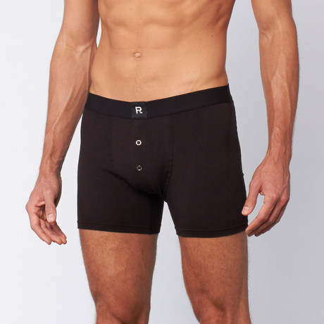 Richer Poorer // Smith Boxer Brief // Black (S)