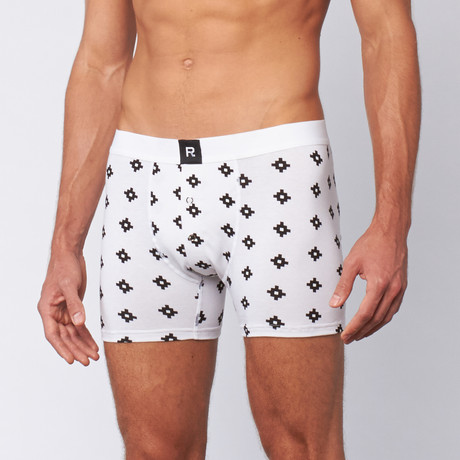 Richer Poorer // Visionary Boxer Brief // White (S)
