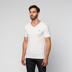 TRUS // V-Neck Tee // White (S)