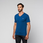 TRUS // V-Neck Tee // Cool Blue (S)