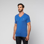 TRUS // V-Neck Tri-Blend Tee // Royal Blue (S)