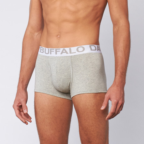 Cotton Stretch Trunk // Heather Grey // Pack of 2 (S)