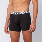 Cotton Stretch Boxer Brief // Black // Pack of 2 (XL)