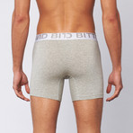 Cotton Stretch Boxer Brief // Heather Grey // Pack of 2 (XL)