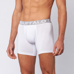Cotton Stretch Boxer Brief // White // Pack of 2 (S)