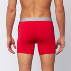 Microfiber Boxer Brief 2 Pack // Red + Blue (S)
