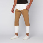Jordan Ribbed Knit Jogger // White + Khaki (34WX32L)