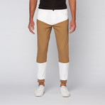 Jordan Ribbed Knit Jogger // White + Khaki (34WX32L)