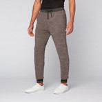 Carter Floral Quilted Jogger // Heather Charcoal (M)