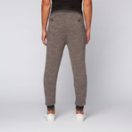 Carter Floral Quilted Jogger // Heather Charcoal (M)