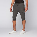 Carter Quilted Cargo Jogger Short // Heather Grey (M)