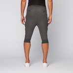 Carter Quilted Cargo Jogger Short // Heather Grey (M)