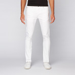 Jagger Distressed Skinny Jean // White (32WX32L)