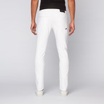 Jagger Distressed Skinny Jean // White (32WX32L)