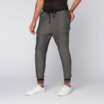 Carter Knit Cargo Jogger // Black Marled (L)