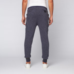 Carter Wool Blend Sweater Knit Jogger // Speckled Navy (L)