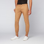 Jordan Slim Lightweight Stretch Twill Jogger // Khaki (32WX32L)