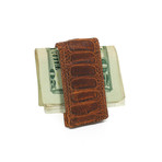 Magnet Money Clip // Shin Leather (Nicotine)