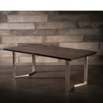 Lisa Dining Table // Silver Legs // Black Wash