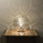 Big Table Lamp // Leaves Pattern