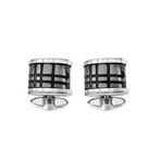 Carved Onyx Cufflink