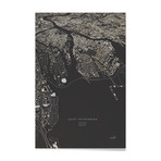Saint Petersburg City Map // Aluminum Print (16"L x 24"H)