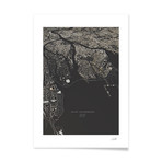 Saint Petersburg City Map // Framed Print (16"L x 20"H)