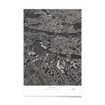 Munich City Map // Aluminum Print (16"L x 24"H)