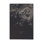 Copenhagen City Map // Aluminum Print (16"L x 24"H)